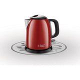 Bouilloire Compacte Rouge - RUSSELL HOBBS 24992-70 - Capacité 1L - Filtre Anti-Calcaire Amovible
