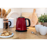 Bouilloire Compacte Rouge - RUSSELL HOBBS 24992-70 - Capacité 1L - Filtre Anti-Calcaire Amovible