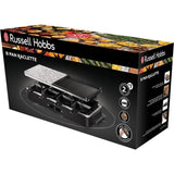Appareil a raclette RUSSELL HOBBS - 26280-56 - Jusqu'a 8 personnes - Pierre de Cuisson - Grill Réversible - 1400W