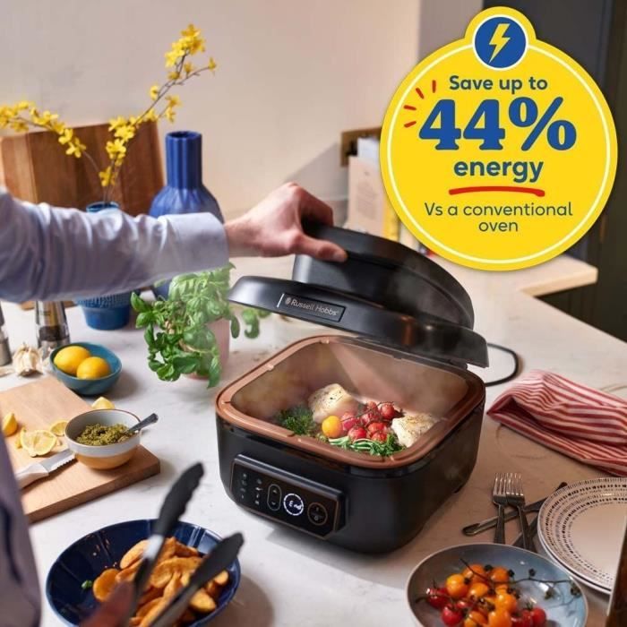 Multicuiseur SatisFry Air & Grill - Cuisson sans huile - Russell Hobbs 26520-56 - 7 programmes - ContrÙle tempÈrature-
