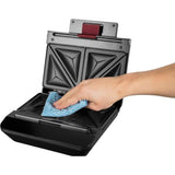 Croque-monsieur - RUSSELL HOBBS - 26800-56 - 750 W - Chauffage rapide : 108 s - Anti-adhÈsif - Noir / Acier