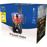 Robot culinaire - RUSSEL HOBBS - Desire Matte Charcoal - 600 W - 2 vitesses + pulse - Noir