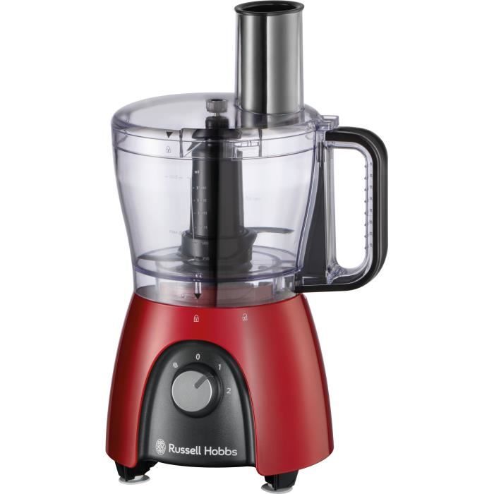 Robot culinaire - RUSSEL HOBBS - Desire Red - 600 W - 2 vitesses + pulse - Rouge