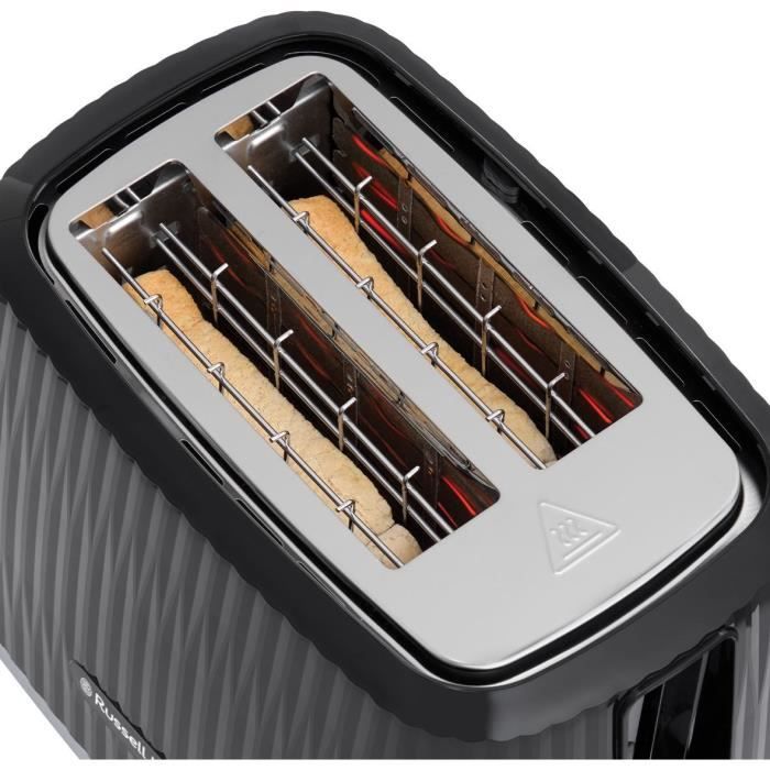 Grille-pain - RUSSELL HOBBS - EDEN - 800 W - 2 fentes - Noir