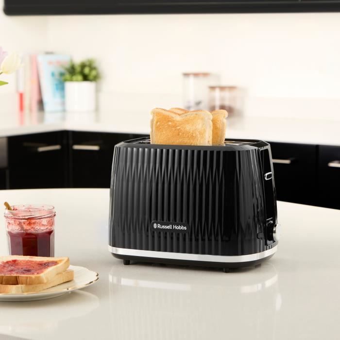 Grille-pain - RUSSELL HOBBS - EDEN - 800 W - 2 fentes - Noir
