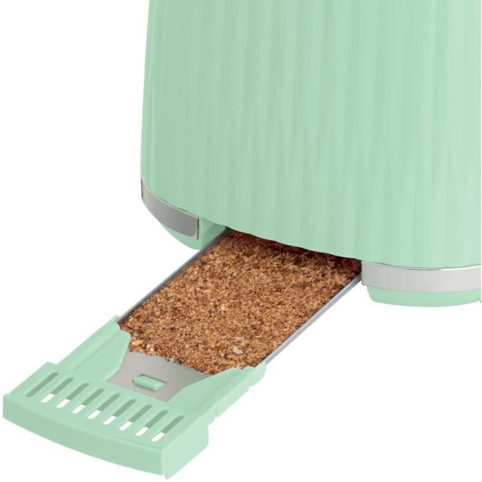 Grille-pain - RUSSELL HOBBS - EDEN - 800 W - 2 fentes - Pistachio