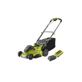 RYOBI - Tondeuse poussée 36V - Ř coupe 40 cm - ramassage et mulching - 1 batterie lithium+ 5,0 Ah et chargeur 1,7 A - RLM36X41H50G