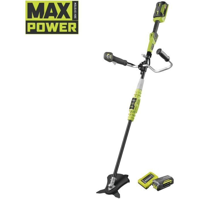 Débroussailleuse RYOBI 36V Max Power - 1 batterie 4.0Ah - 1 chargeur - RBC36X26BG2-140