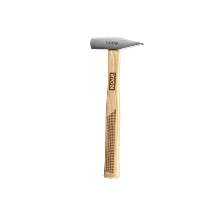 Marteau de serrurier - RYOBI - 500g - Acier trempé - Poignée ergonomique - Marron