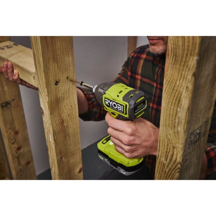Visseuse a chocs - RYOBI - Brushless - 18V - 4 modes : 100 / 180 / 300 Nm / Mode Assist : vissage a fleur des matériaux
