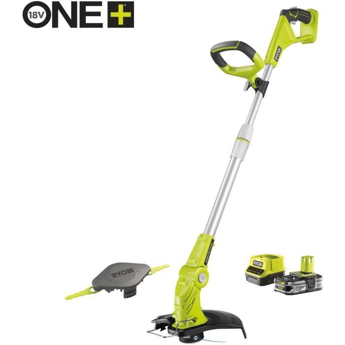 RYOBI - Coupe-bordures 18V ONE+ HYBRIDE - Ø coupe 25-30 cm - Ø fil 1 x 1,6 mm + batterie 2,5 Ah & chargeur + RAC155 - RLT1831H25FPK