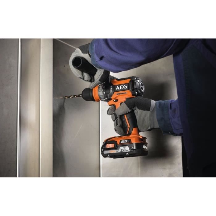 AEG - Combo 3 outils Brushless : Perceuse percu., Visseuse a chocs, Perforateur, 2 batt. 5 Ah HD, charg., caisse - FR18ACE3BL-502TB