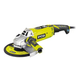 RYOBI - Meuleuse d'angle 2000 W 230 mm - 6 600 tr/min - poignée orientable 180° + disque métal 230 mm & clé de service - EAG2000-G