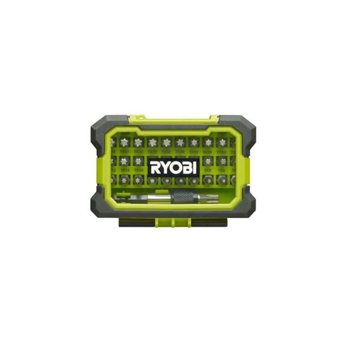 Coffret renforcé RYOBI 32 embouts de vissage Torx T7-T40 - porte-embouts a fixation rapide RAK32TSD