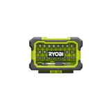 Coffret renforcé RYOBI 32 embouts de vissage Torx T7-T40 - porte-embouts a fixation rapide RAK32TSD