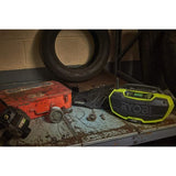 RYOBI - Radio de chantier 18V ONE+ stéréo Bluetooth AM/FM - port de charge USB - R18RH-0