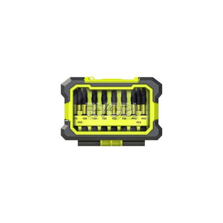 Coffret antichocs accessoires de vissage Ryobi 10 pieces RAK10MSDI