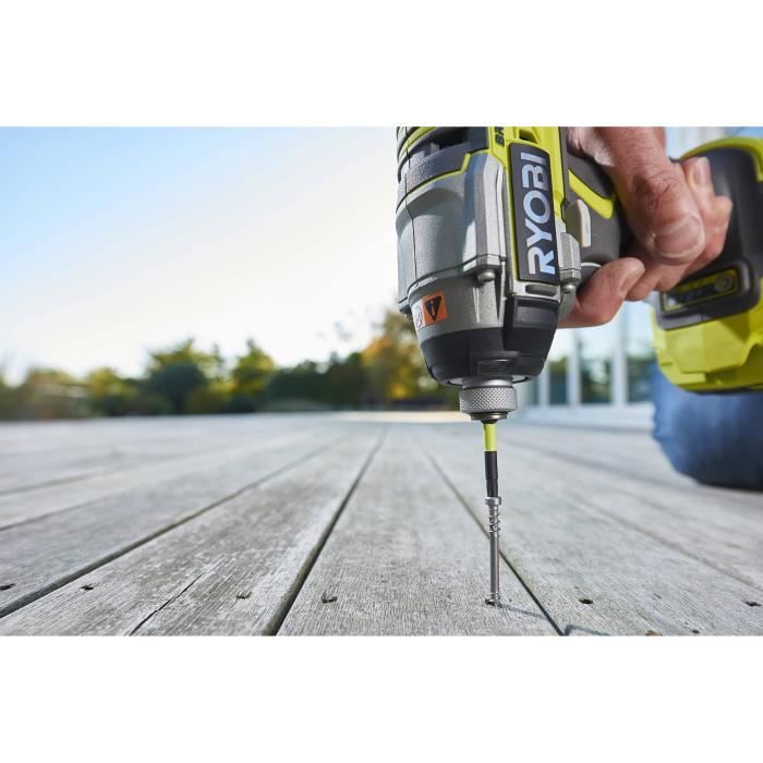 Coffret antichocs accessoires de vissage Ryobi 10 pieces RAK10MSDI