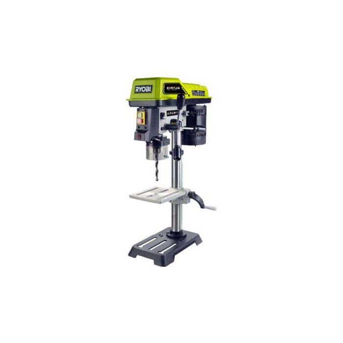 RYOBI - Perceuse a colonne 5 vitesses 390 W - vitesse de 510 a 2 430 tr/min - col de cygne 127 mm - mandrin a clé 13 mm - RDP102L