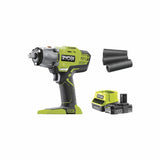 RYOBI - Boulonneuse a chocs 18V ONE+ - 3 modes - emmanchement carré 1/2 + batterie 2 Ah, sac & adaptateur 1/4'' - R18IW3-120S
