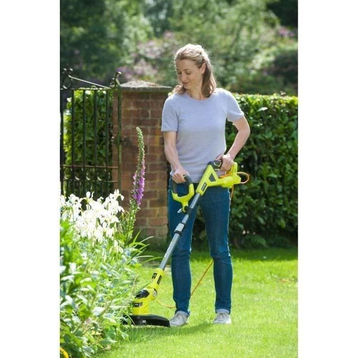 RYOBI - Coupe-bordures / dresse-bordures 18V ONE+ HYBRIDE - Ø coupe 25-30 cm - 1 batterie 18V 2,5 Ah et 1 chargeur - RLT1831H25F