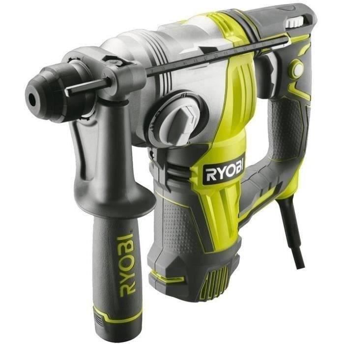 RYOBI - Perforateur burineur SDS+ 800 W 4 modes - 3,0 Joules Epta + coffret, butée, poignée 360° & foret SDS+ 6 mm - RSDS800-KC