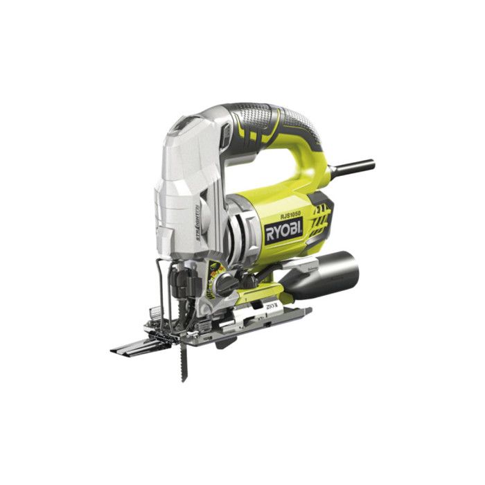 RYOBI - Scie sauteuse 680 W - 500-3 100 cp/min - 105 mm bois + coffret, buse d'aspiration, 5 lames & clé hexagonale - RJS1050-KA5