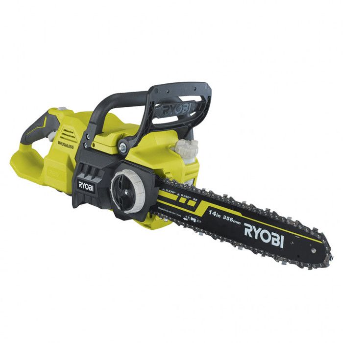 RYOBI - Tronçonneuse 36V MAXPOWER - Brushless- guide 35 cm - 21 m/s - tendeur sans outil - sans batterie ni chargeur - RY36CSX35A-0