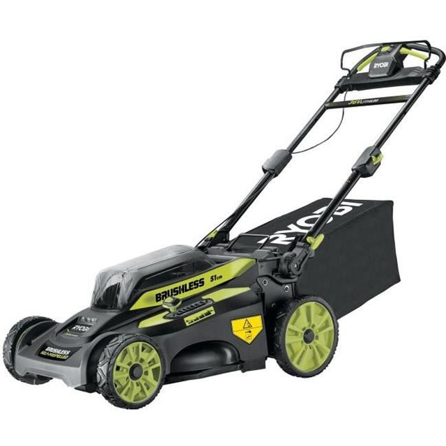 RYOBI - Tondeuse tractée 36V MAXPOWER - Brushless - Ř coupe 51 cm + batterie 36V 6,0 Ah High Energy & chargeur - RY36LMX51A-160