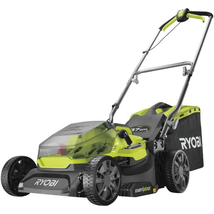 RYOBI - Tondeuse 18 Volts ONE+ Brushless Ø 37 cm - 2 batteries 4,0Ah - RY18LM37A-240