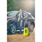 RYOBI - Nettoyeur haute pression 2000 W 150 bars - 450 L - flexible 8m, réservoir 0,9L + lances vario & turbo et brosse - RY150PWA