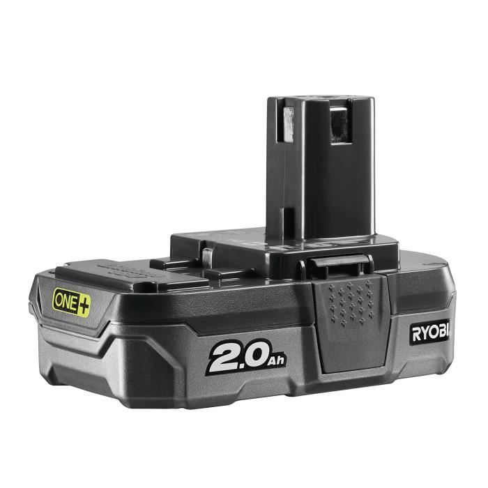 RYOBI - 1 batterie lithium+ 18V ONE+ 2,0 Ah compacte et 1 chargeur rapide 2,0 A  - RC18120-120C