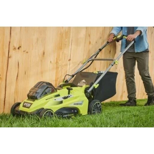 RYOBI - Tondeuse 36V MAXPOWER Power Assistô - ÿ coupe 40 cm - ramassage et mulching + batterie 5,0 Ah & chargeur - RLM36X41H50PG