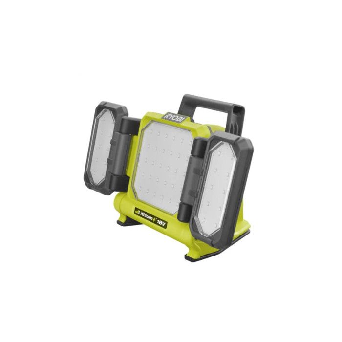 RYOBI - Triple panneau lumineux LED 18V ONE+ - 3 intensités : 3000 / 1200 / 500 Lum. - panneaux 360°, panneau central 130° - RLP18-0