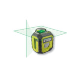 RYOBI - Laser 360° vert - portée 25 m - précision +/- 0,5 mm - Livré avec une canne télescopique, une pochette, 4 piles - RB360GLL-K