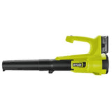 RYOBI - Souffleur 18V ONE+ Turbo Jet - soufflerie 145 km/h - dÈbit air max. : 7,1 m≥/min + batterie 4,0 Ah & chargeur - RY18BLA-140