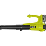 Souffleur - RYOBI - 18V - Turbo Jet - Vitesse max 145 km/h - Débit air max : 7,1 m³/min - 1 batterie 18V 4,0 Ah et 1 chargeur 1,5 A