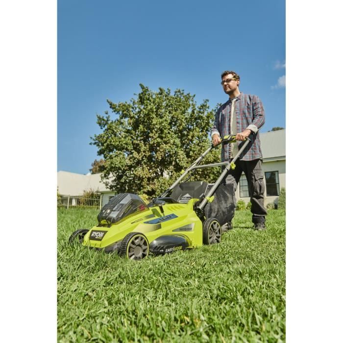 RYOBI - Tondeuse 36V MAXPOWER Power Assistô Brushless - ÿ coupe 46 cm - ramassage/mulching + batterie 5 Ah & charg. - RLM36X46H50PG