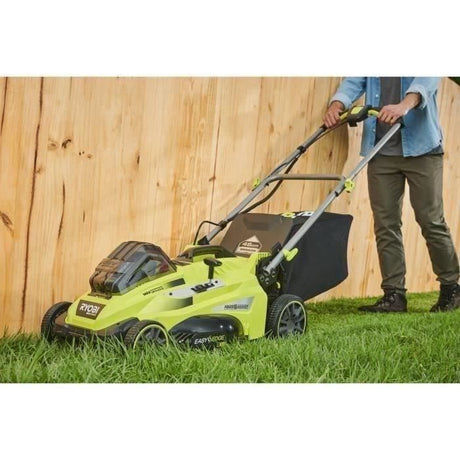 RYOBI - Tondeuse 36V MAXPOWER Power Assist™ Brushless - Ř coupe 46 cm - ramassage/mulching + batterie 5 Ah & charg. - RLM36X46H50PG