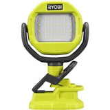RYOBI - Lampe sur pince 18V ONE+ - 900 Lumens - rotation 300° horizontale, 290° verticale - Disponible - RLCL18-0