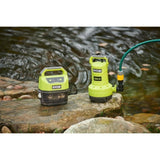 RYOBI - Pompe d'évacuation 18V - 4 200 l/h - immersion maxi. 5 m - IPX7 - minuterie 3 réglages - vendue sans batterie - RY18SPA-0