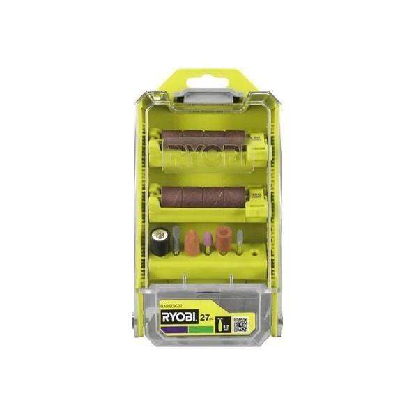 RYOBI - Coffret 27 pcs ponçage / meulage - RARSGK-27