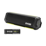 Enceinte Bluetooth - RYOBI - 4V - IP67 - Câble USB-C - 1 batterie 4V 2,0 Ah USB Lithium