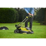 RYOBI - Tondeuse poussée 18V Brushless - Ø coupe 40 cm - ramassage et mulching  - batterie 5,0 Ah & chargeur 2,0 A - RY18LMX40C-150