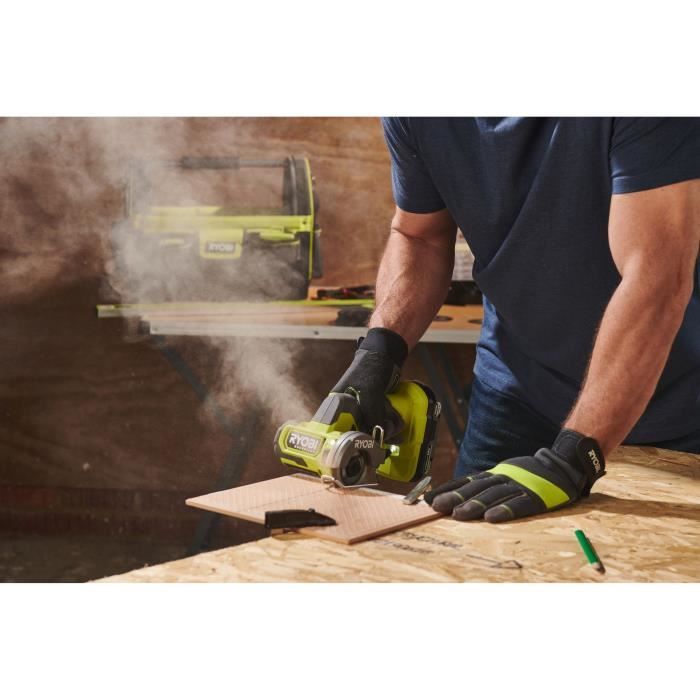 Meuleuse compacte - RYOBI - Brushless - 18V - Compacte diam. 76 mm - 20 000 tr/min - Capacité de coupe 16 mm