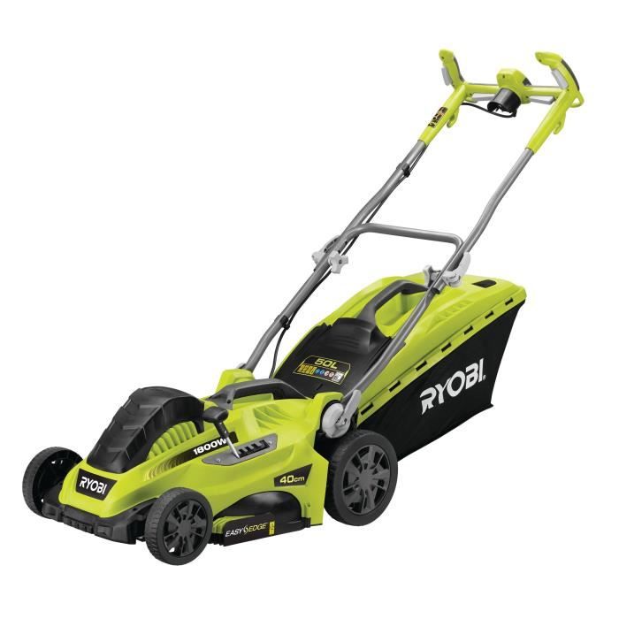 RYOBI - Tondeuse 1800 W - Ø coupe 40 cm - ramassage et mulching - double poignée Vertebrae - RLM18E40H