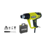 RYOBI - Décapeur thermique 2 000 W - 2 températures 50 / 650°C - affichage LCD - En coffret avec 1 grattoir et 4 buses - EHG2020LCD