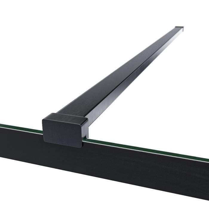 Paroi de douche AURYS BALEARES ATELIER N°2 - Verre Timeless 8 mm trempé Saint-Gobain - L.140 cm x H.198 cm