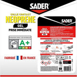 Colle contact néoprene gel extra forte - SADER - Tous matériaux - Prise immédiate - Tube 125 ml