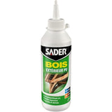 Colle bois extérieur - SADER - PU Polyuréthane - Ultra résistante - Humidité et chaleur - Biberon 250 g